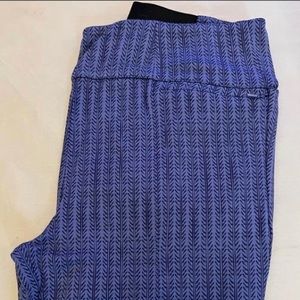 Betabrand Power Down Pants - XL Regular- Azul Block - NWT